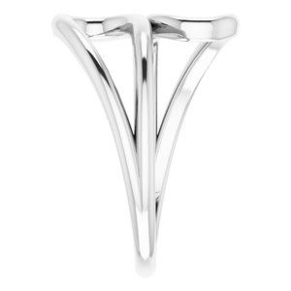 Sterling Silver Loop Bypass Ring - image 4